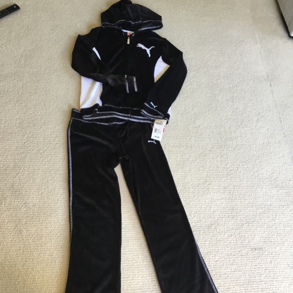 Puma Monochrome Hoodie and Pants Set size L-XL - Picture 3 of 6